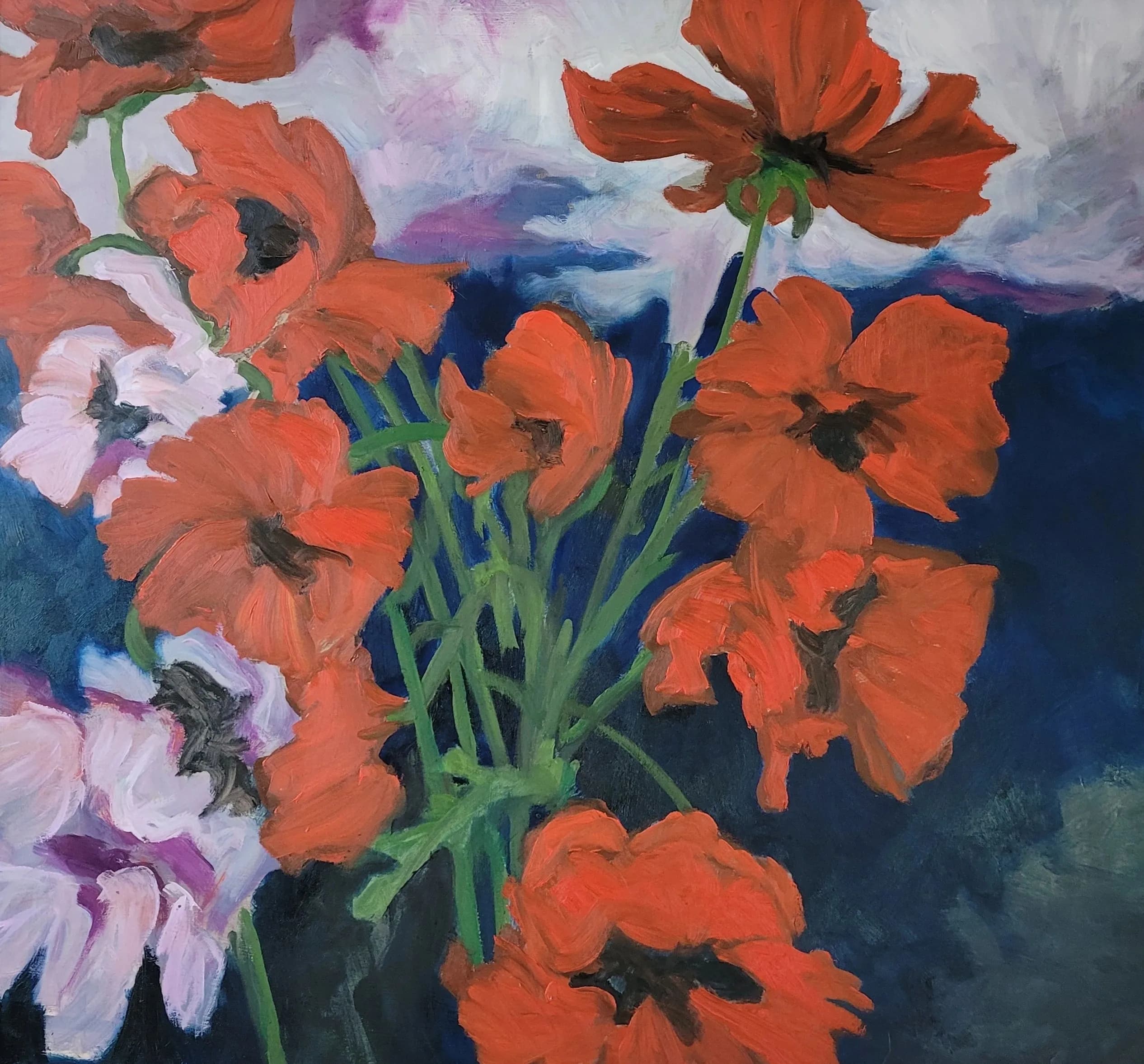 Poppies After Emile Nolde (framed)
